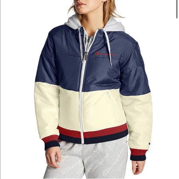 Champion Womens Hooded Long Sleeve Quarter-Zip Pullover - Picture 2 of 2